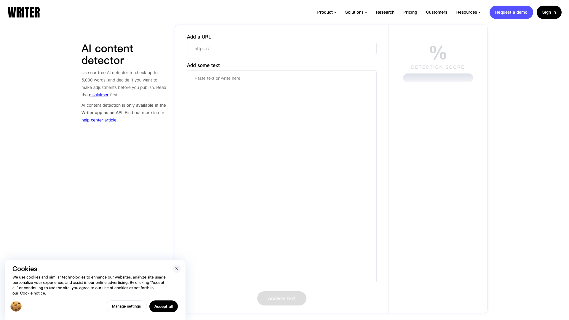 AI Content Detector 截图 1