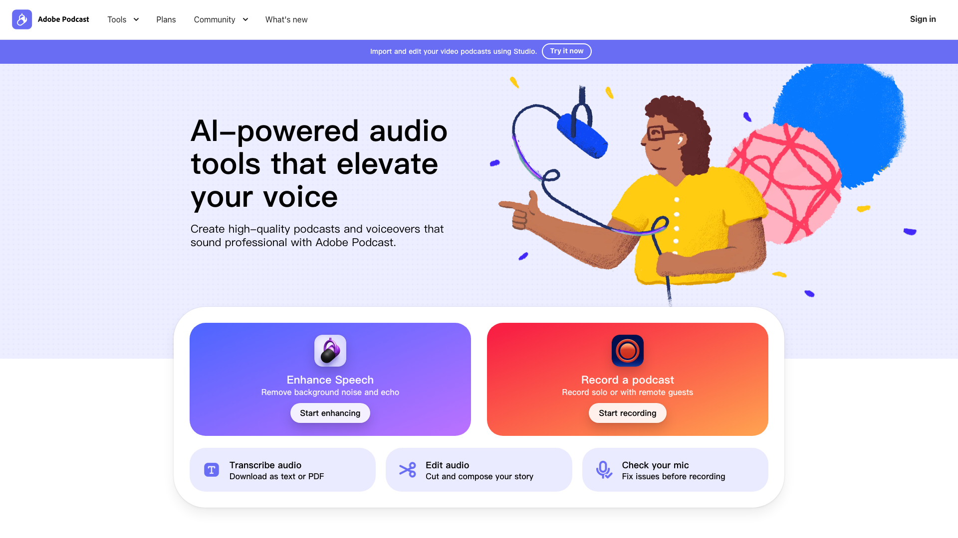 Adobe Podcast 截图