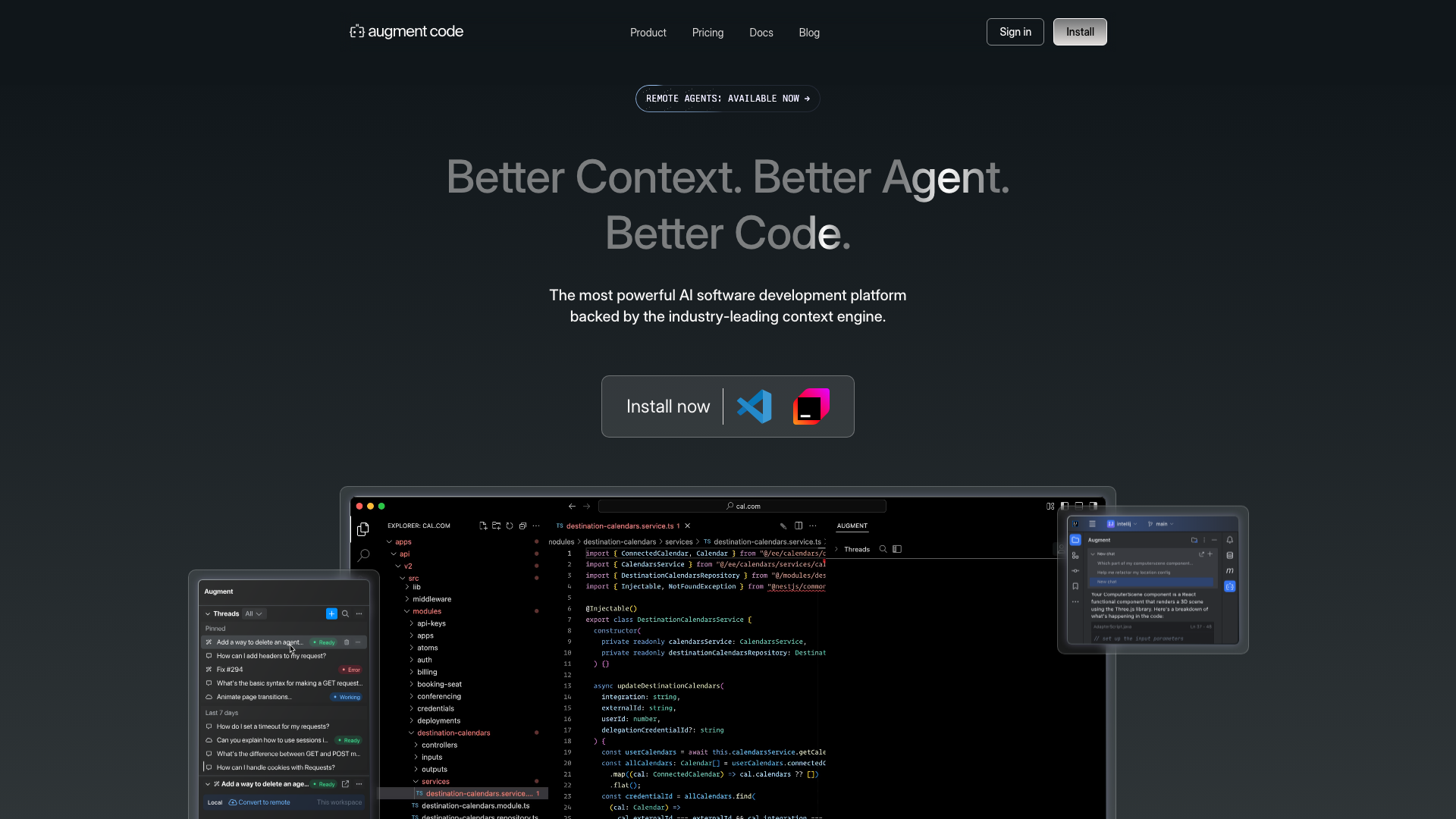 Augment Code 截图