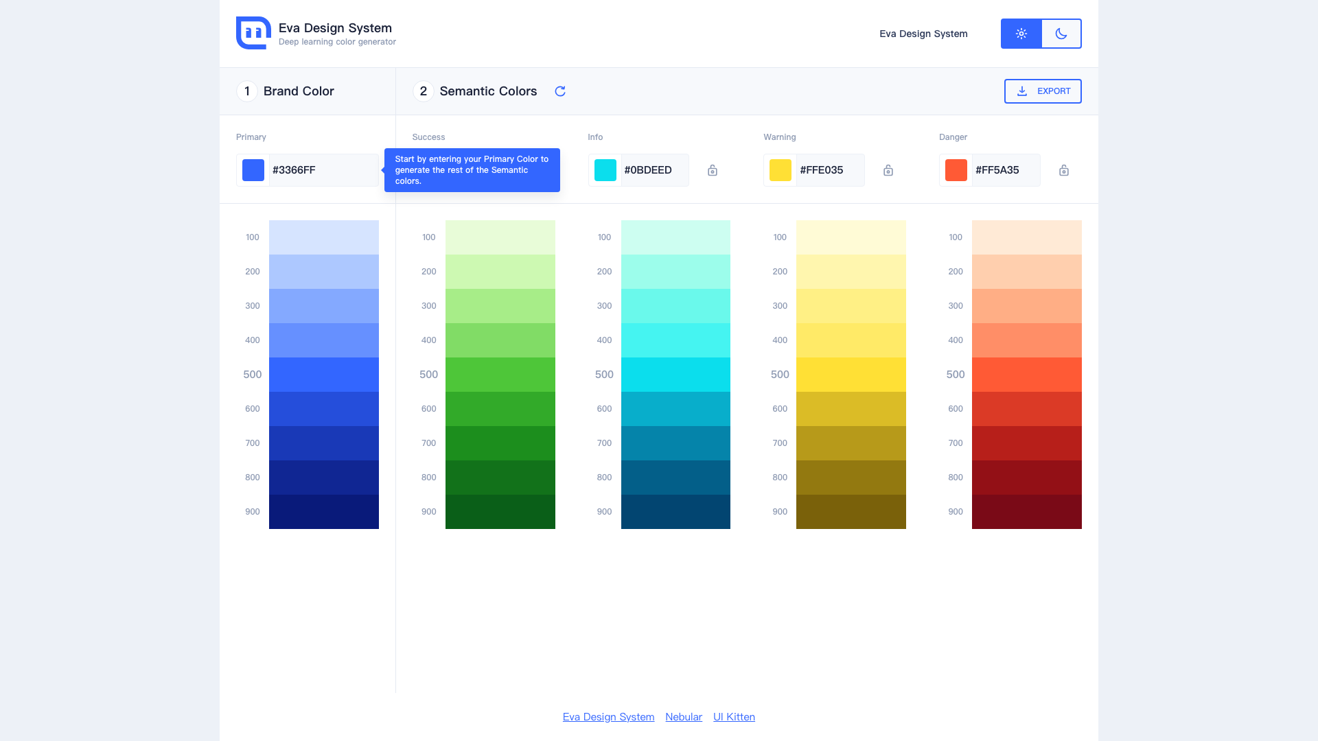 Eva Design System 截图 1
