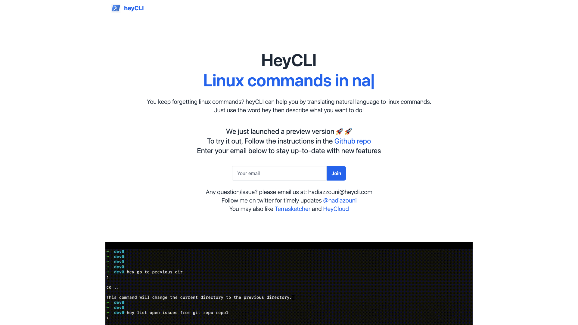 HeyCLI 截图 1