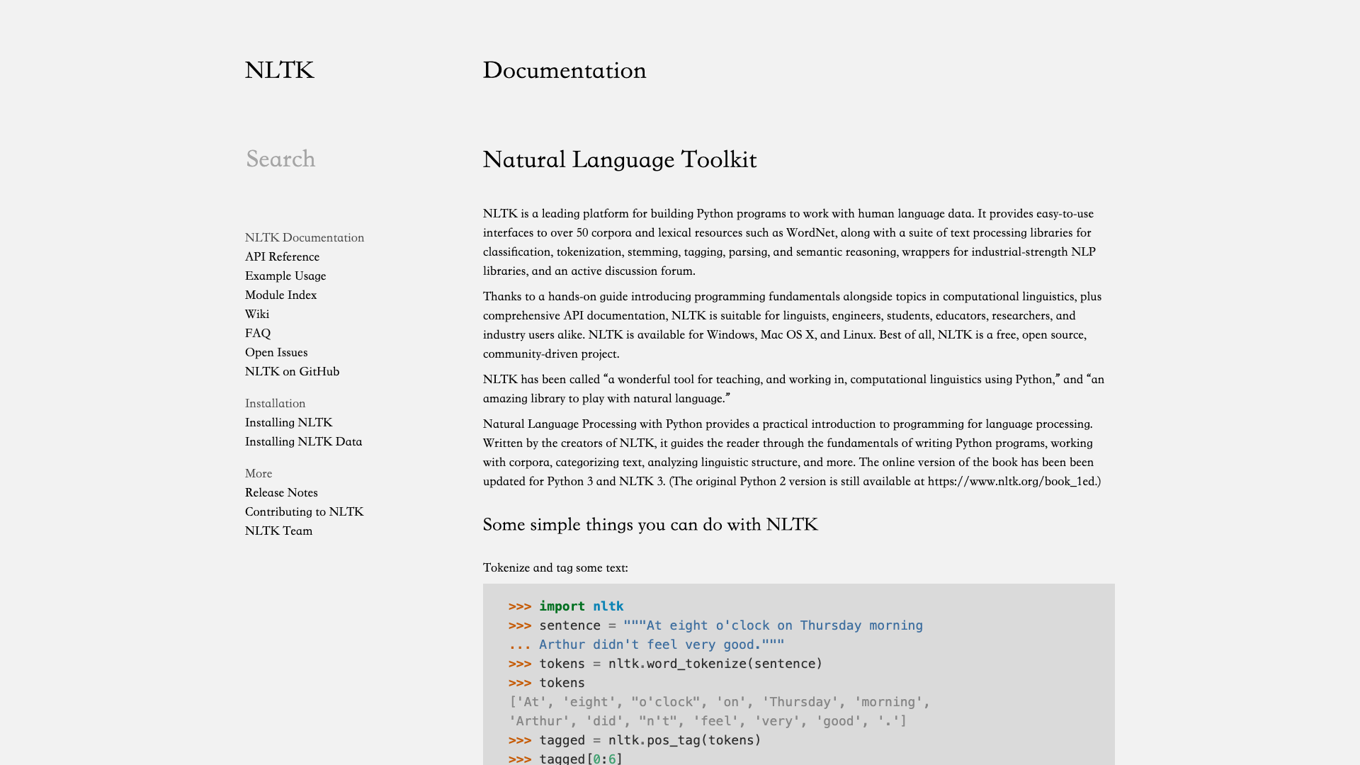NLTK 截图 1