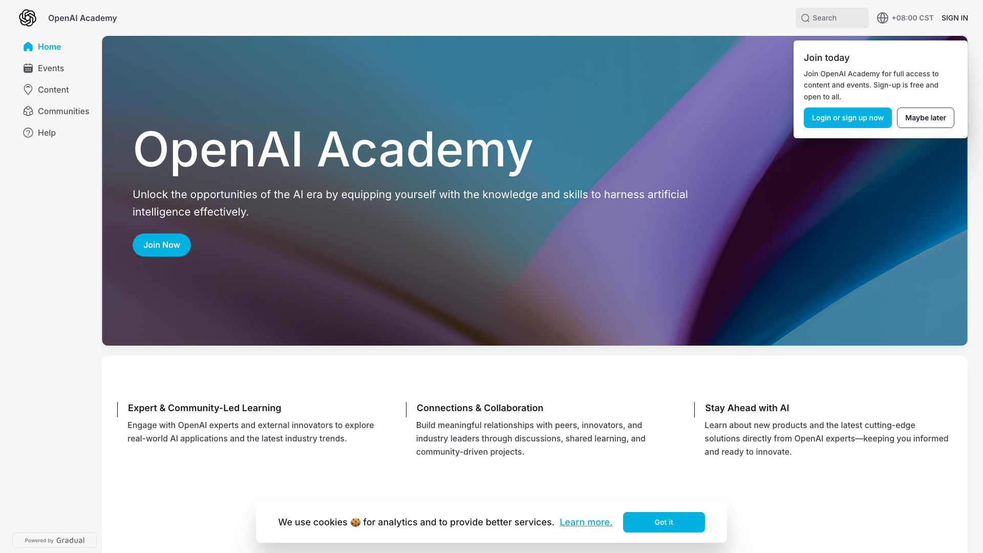 OpenAI Academy 截图 1