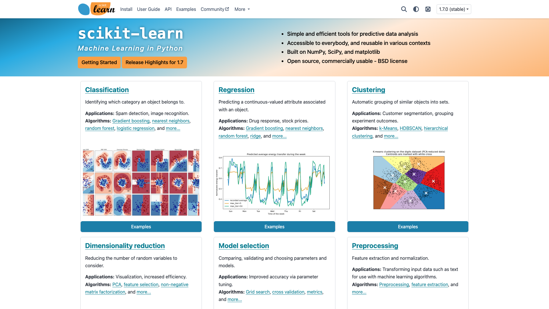 Scikit-learn 截图 1