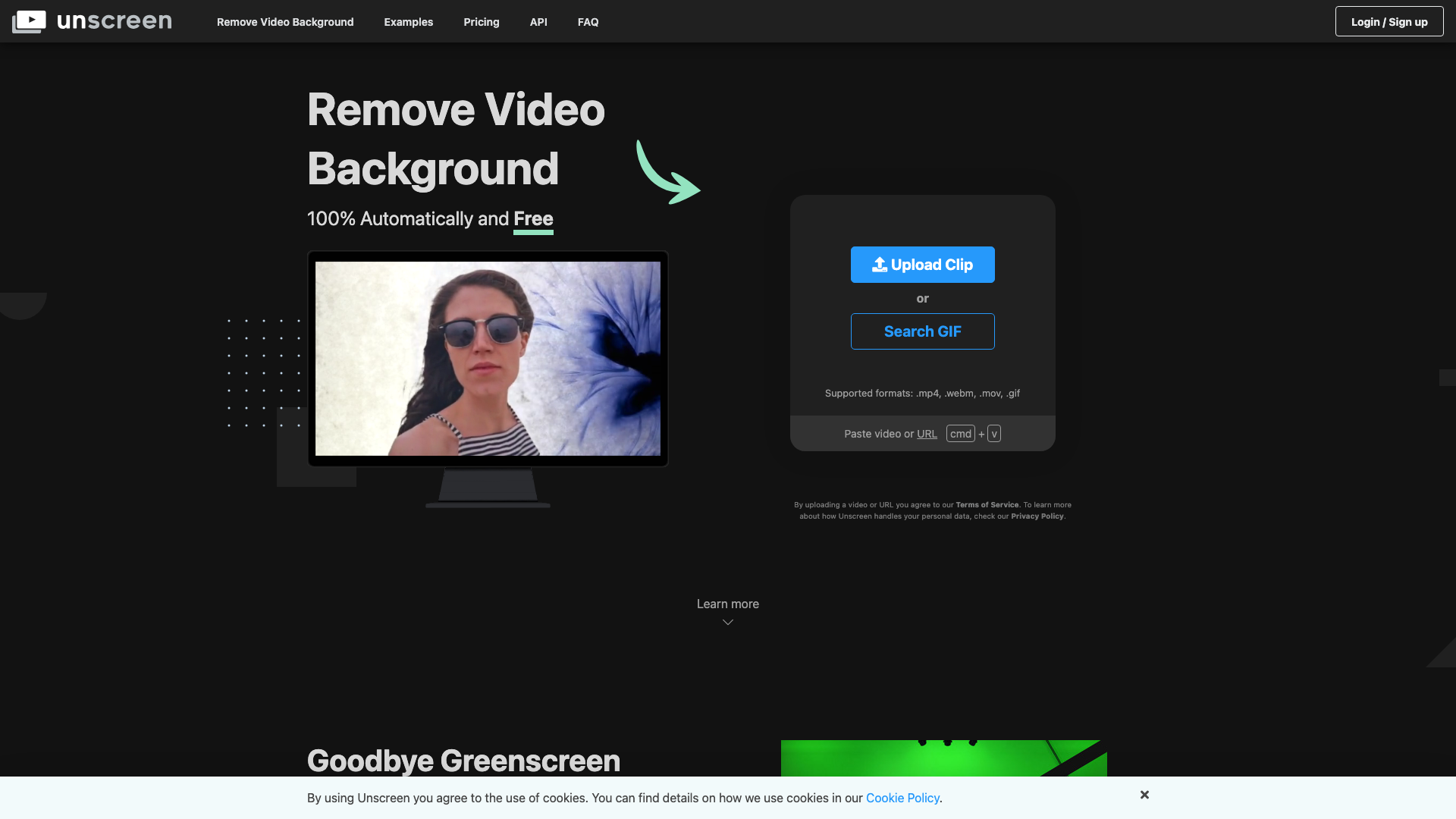 Unscreen 截图 1