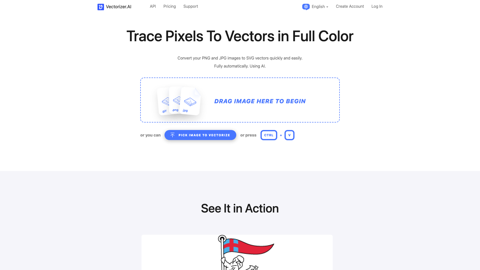 Vectorizer.AI 截图 1