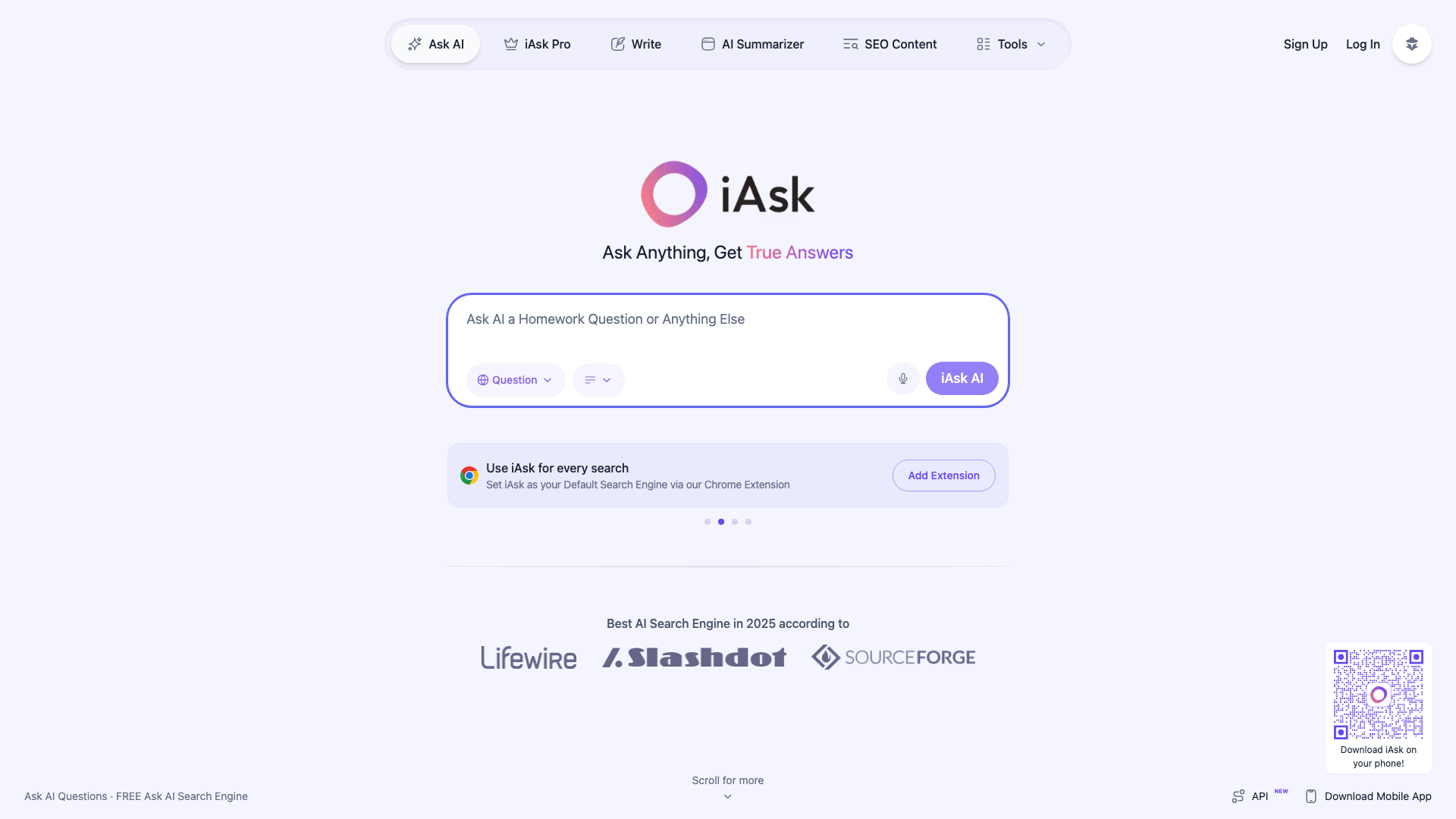 iAsk AI 截图 1