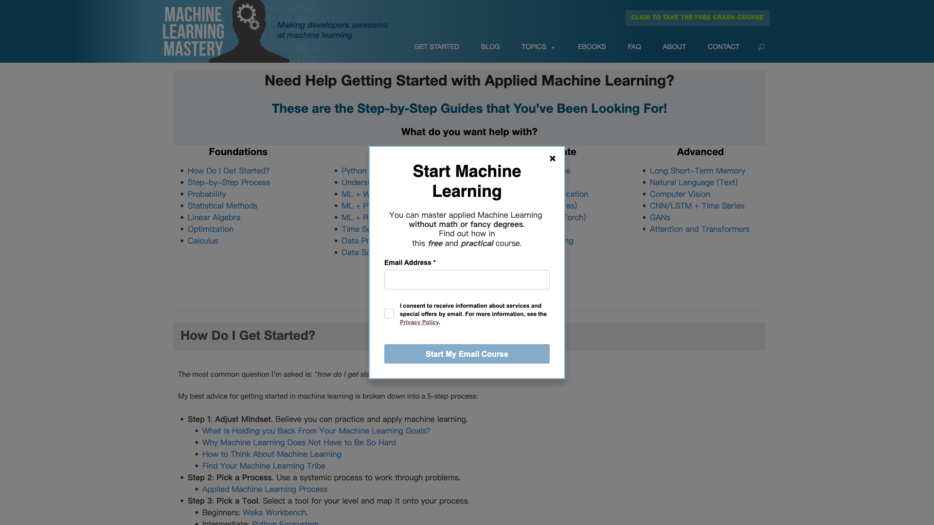 MachineLearningMastery 截图 1