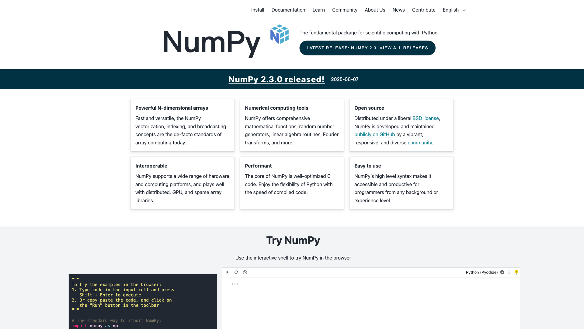 NumPy 截图 1